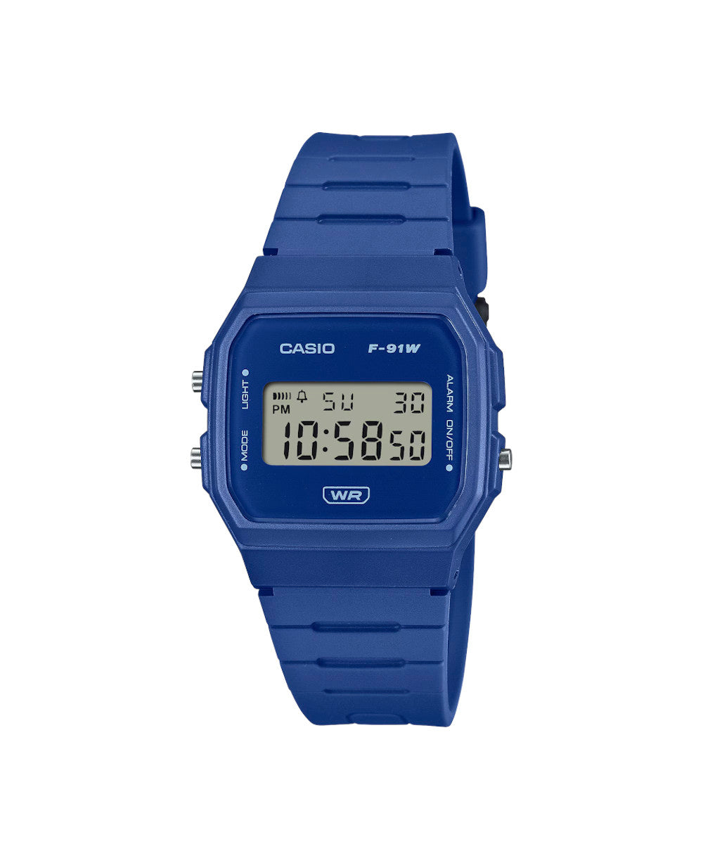 RELOJ CASIO F-91WB-2A1DF -AZUL
