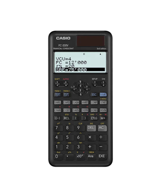 CALCULADORA CASIO FC-200V-2-W-DT