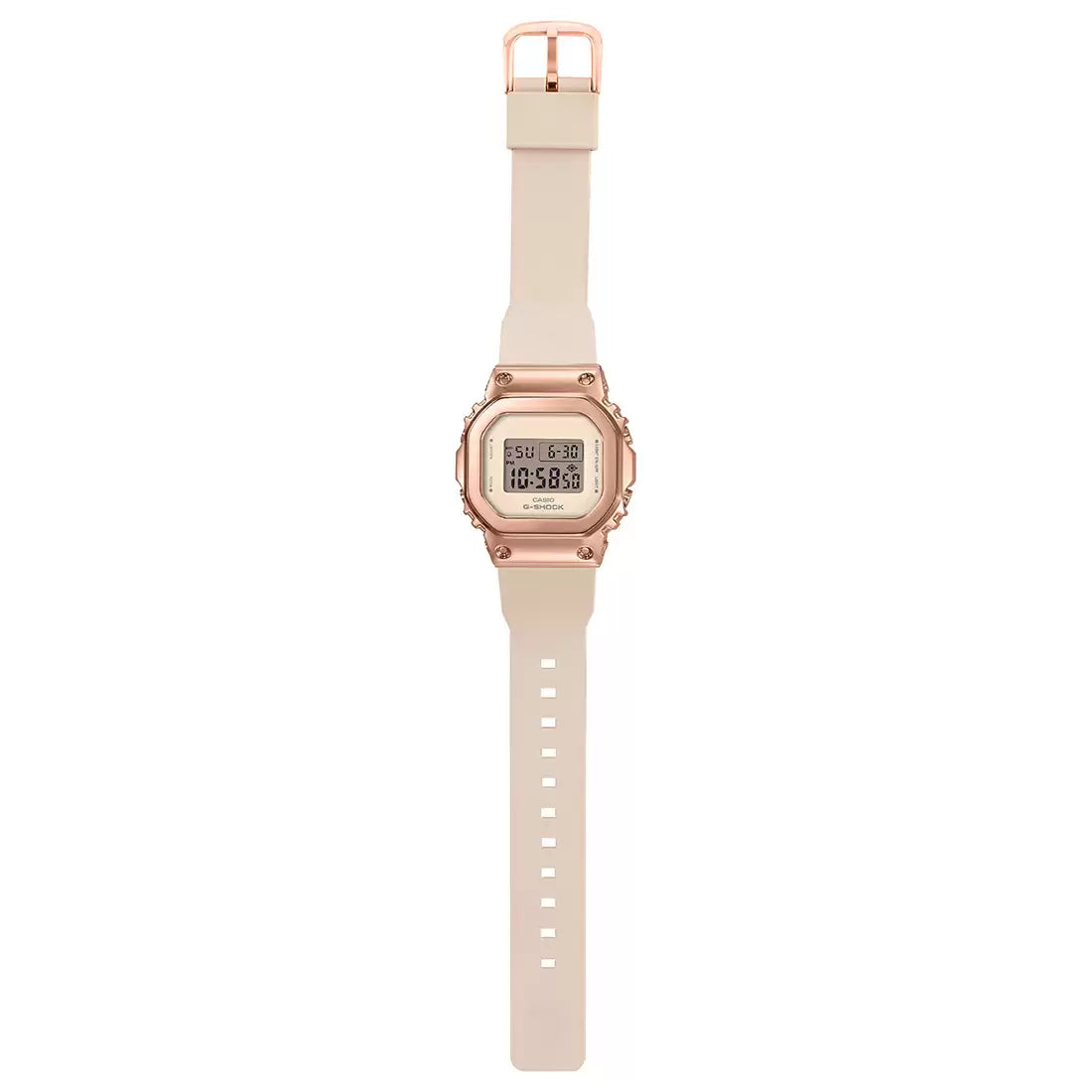 RELOJ DIGITAL PARA MUJER CASIO G-SHOCK GM-S5600PG-4DR - DORADO