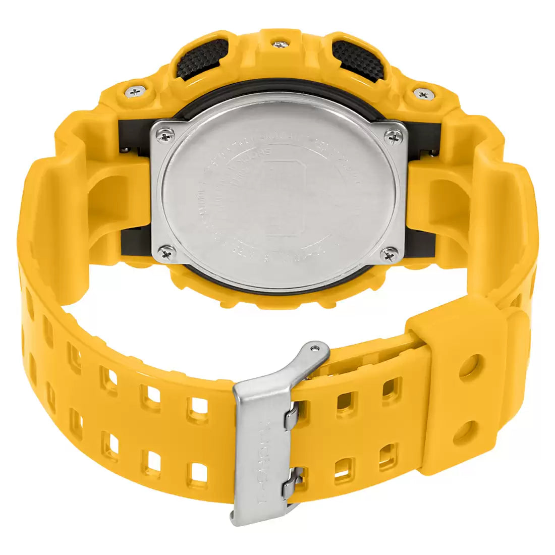 RELOJ ANÁLOGO DIGITAL PARA HOMBRE CASIO G-SHOCK GA-100A-9ADR - AMARILLO