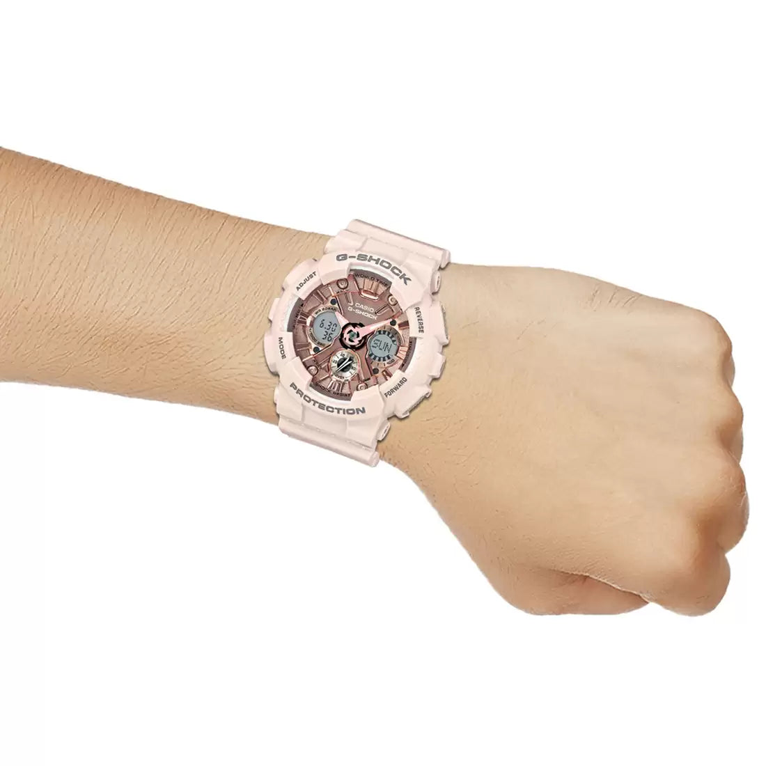 RELOJ ANÁLOGO DIGITAL PARA MUJER CASIO G-SHOCK GMA-S120MF-4ADR - ROSADO