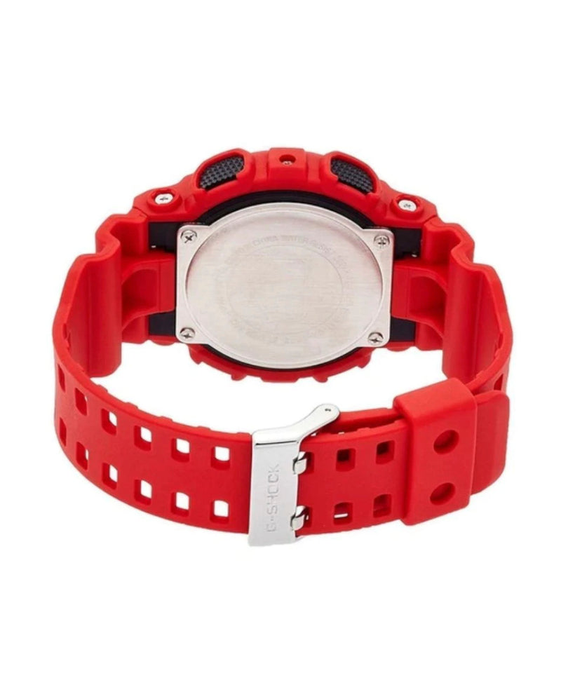 RELOJ ANÁLOGO DIGITAL PARA HOMBRE CASIO G-SHOCK GA-100B-4ADR - ROJO