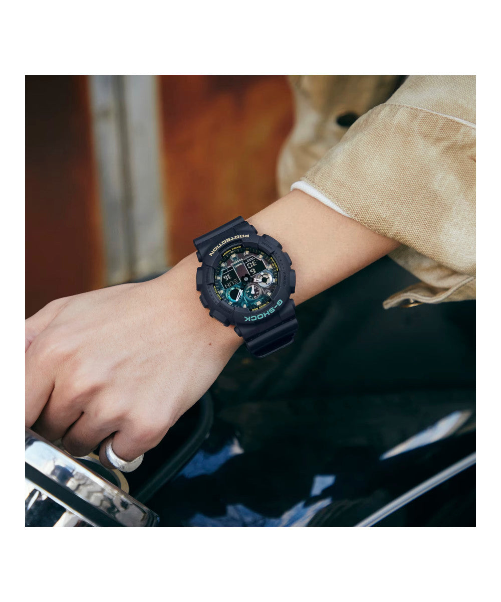 RELOJ ANÁLOGO DIGITAL PARA HOMBRE CASIO G-SHOCK GA-100RC-1ADR - NEGRO