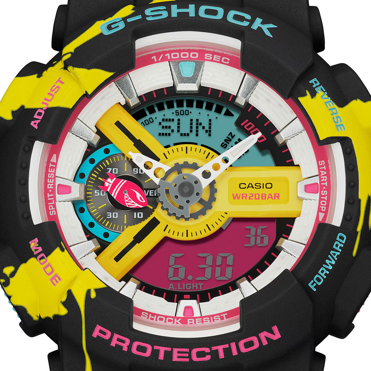 RELOJ ANÁLOGO DIGITAL PARA HOMBRE CASIO G-SHOCK GA-110LL-1ADR - NEGRO