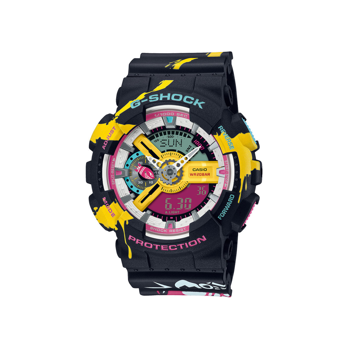 RELOJ ANÁLOGO DIGITAL PARA HOMBRE CASIO G-SHOCK GA-110LL-1ADR - NEGRO