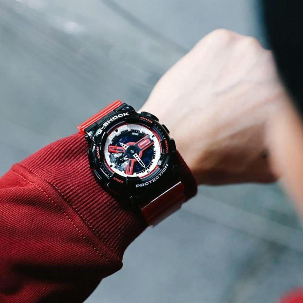 RELOJ ANÁLOGO DIGITAL PARA HOMBRE CASIO G-SHOCK GA-110RB-1ADR - NEGRO