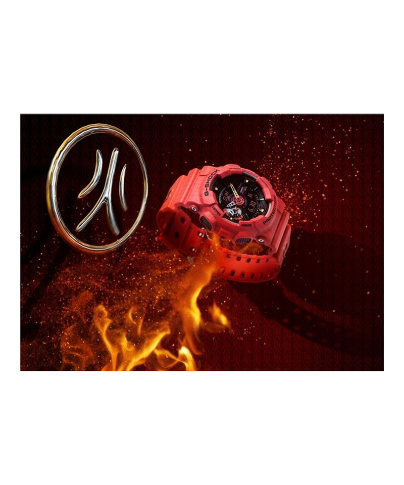 RELOJ ANÁLOGO DIGITAL PARA HOMBRE CASIO G-SHOCK GA-110SGH-4ADR - ROJO