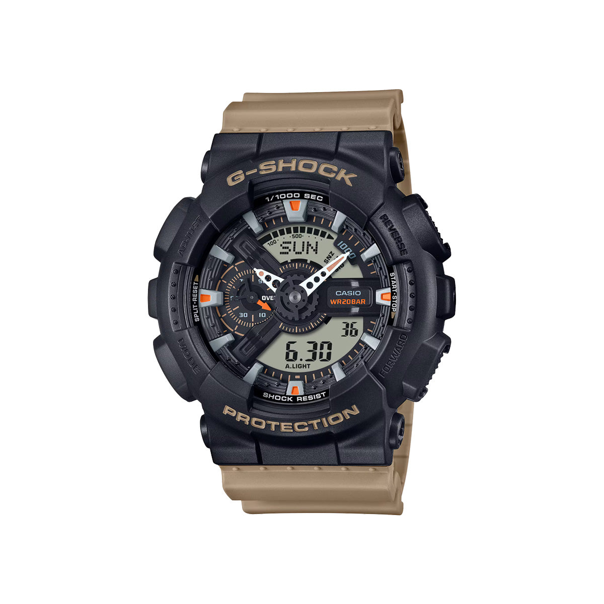 RELOJ ANÁLOGO DIGITAL PARA HOMBRE CASIO G-SHOCK GA-110TU-1A5DR - NEGRO