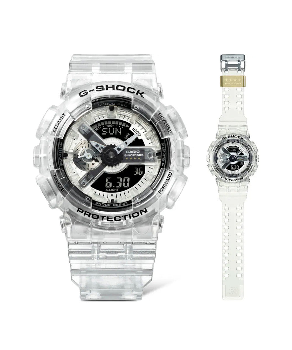 RELOJ ANÁLOGO DIGITAL PARA HOMBRE CASIO G-SHOCK GA-114RX-7ADR - TRANSPARENTE