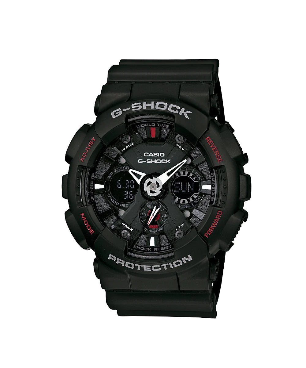 RELOJ ANÁLOGO DIGITAL PARA HOMBRE CASIO G-SHOCK GA-120-1ADR - NEGRO