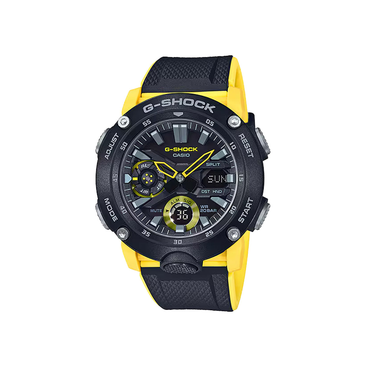 RELOJ ANÁLOGO DIGITAL PARA HOMBRE CASIO G-SHOCK GA-2000-1A9DR - NEGRO