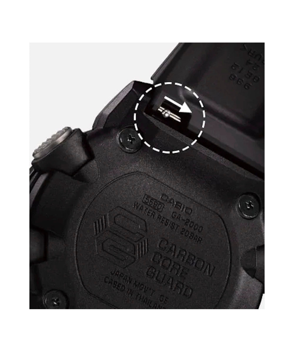 RELOJ CASIO G-SHOCK GA-2000S-1ADR- NEGRO