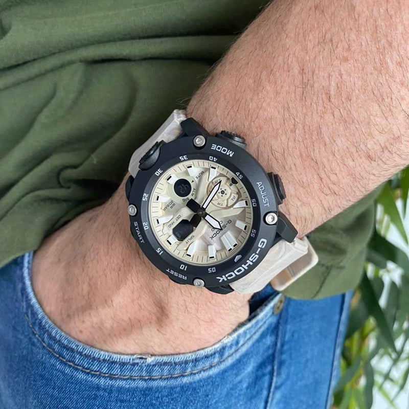 RELOJ ANÁLOGO DIGITAL PARA HOMBRE CASIO G-SHOCK GA-2000WM-1ADR - NEGRO