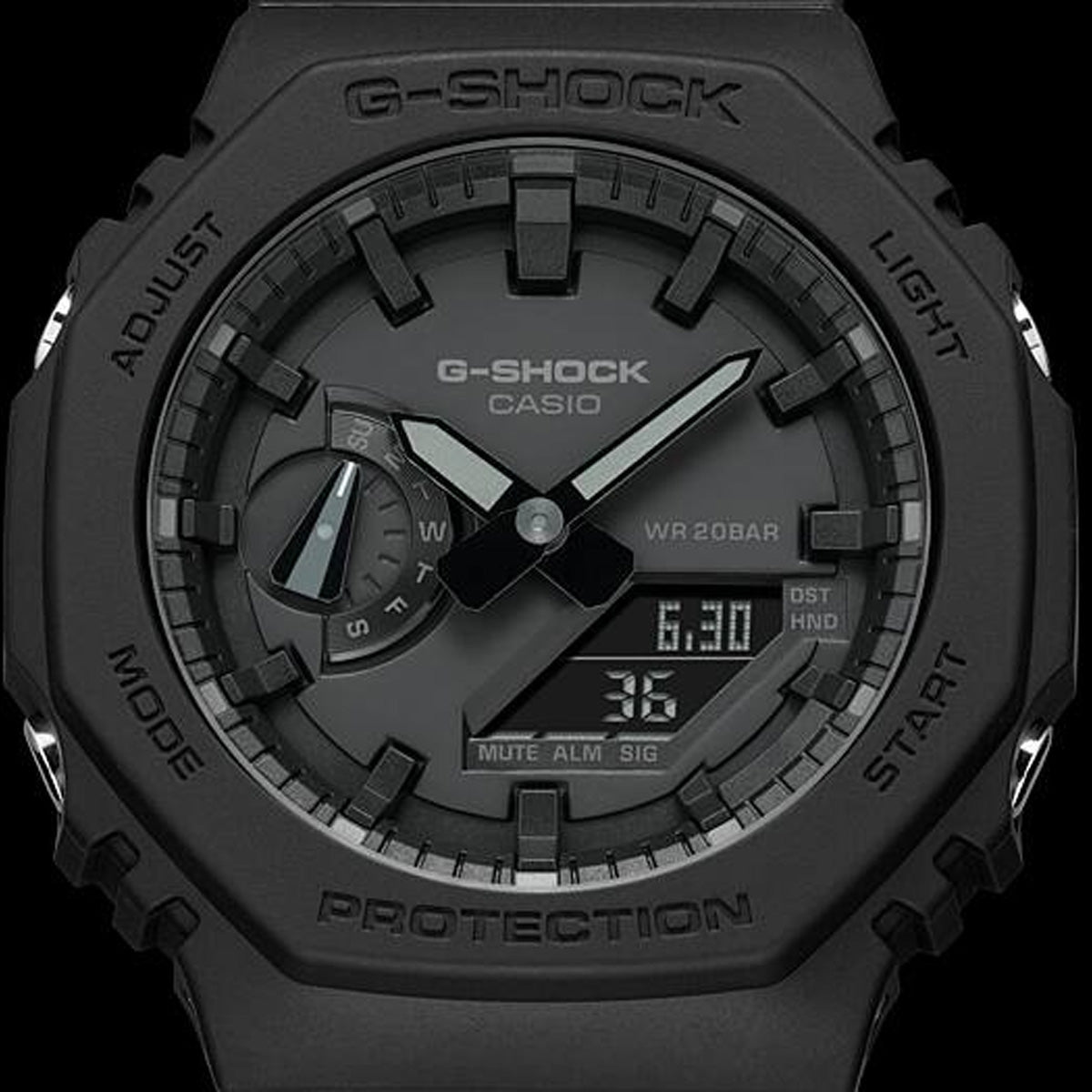 CASIO G-SHOCK GA-2100-1A1DR - RELOJ ANÁLOGO DIGITAL PARA HOMBRE - NEGRO