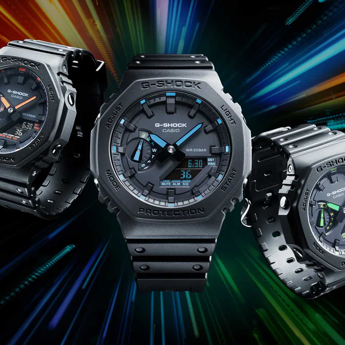RELOJ ANÁLOGO DIGITAL PARA HOMBRE CASIO G-SHOCK GA-2100-1A2DR - NEGRO
