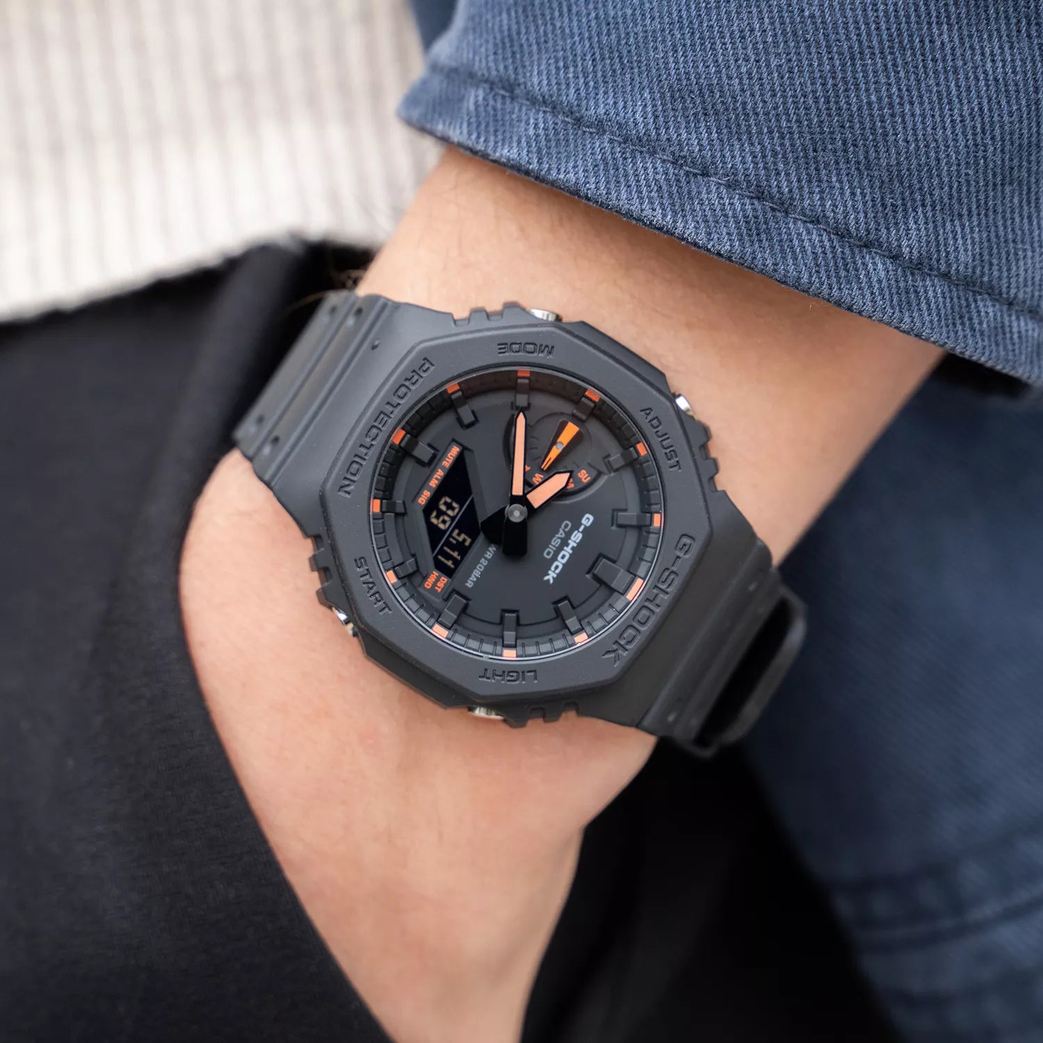 CASIO G-SHOCK GA-2100-1A4DR – RELOJ ANÁLOGO DIGITAL PARA HOMBRE – NEGRO