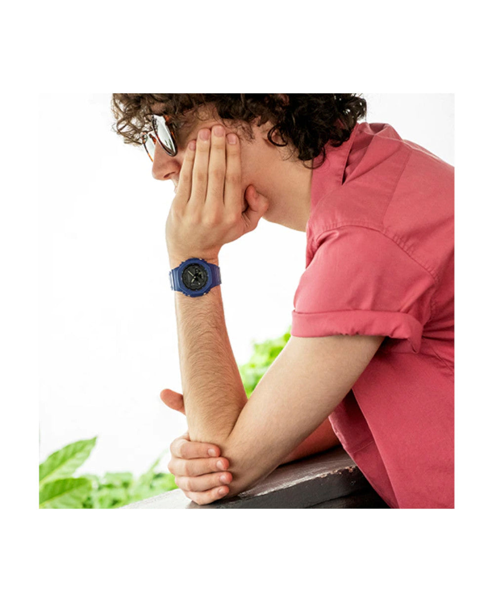 CASIO G-SHOCK GA-2100-2ADR – RELOJ ANÁLOGO DIGITAL PARA HOMBRE – AZUL