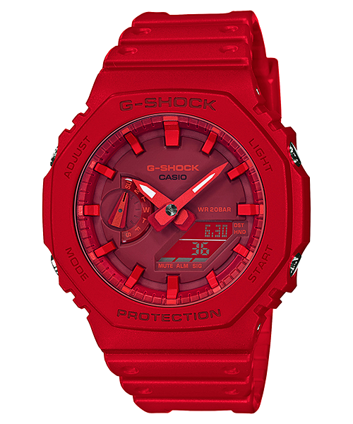 CASIO G-SHOCK GA-2100-4ADR – RELOJ ANÁLOGO DIGITAL PARA HOMBRE – ROJO