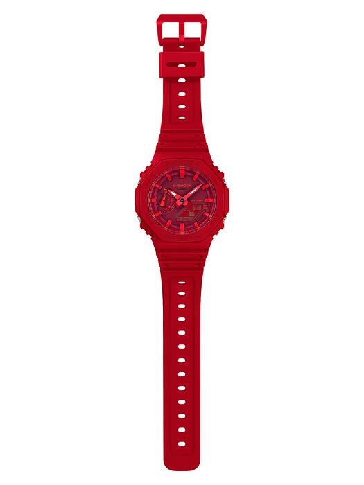 CASIO G-SHOCK GA-2100-4ADR – RELOJ ANÁLOGO DIGITAL PARA HOMBRE – ROJO