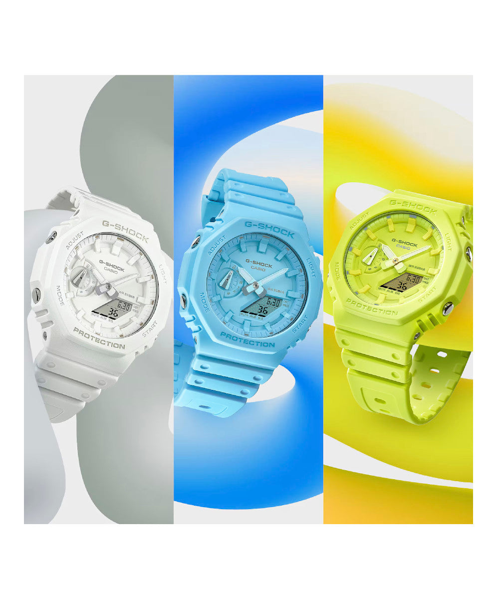 RELOJ CASIO G-SHOCK GA-2100-7A7DR- BLANCO