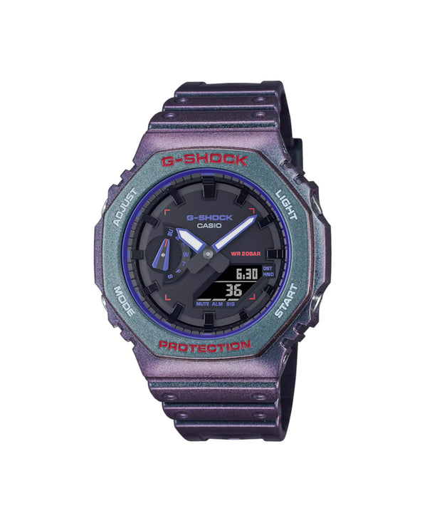 RELOJ ANÁLOGO DIGITAL PARA HOMBRE CASIO G-SHOCK GA-2100AH-6ADR - MORADO