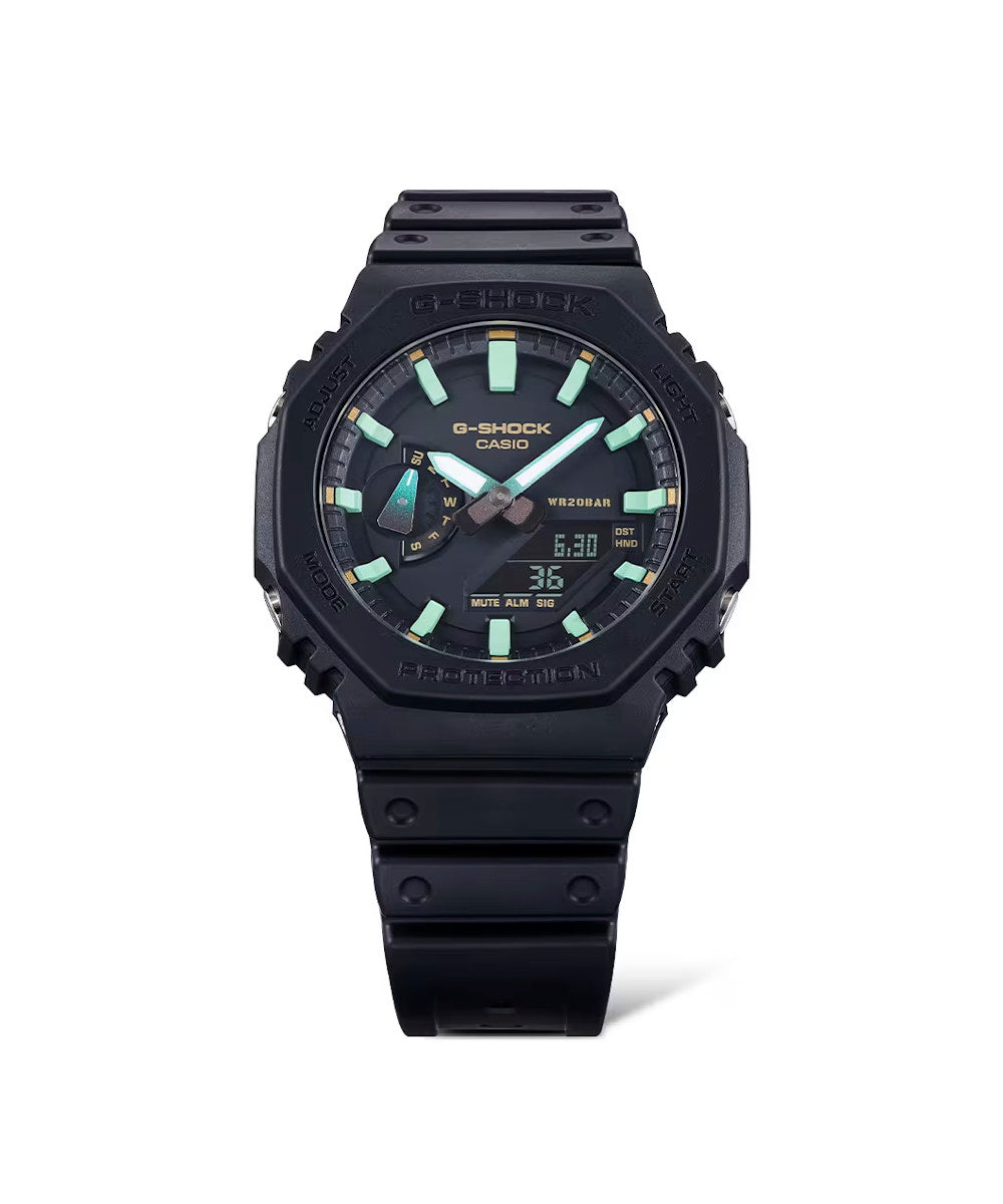 RELOJ ANÁLOGO DIGITAL PARA HOMBRE CASIO G-SHOCK GA-2100RC-1ADR - NEGRO