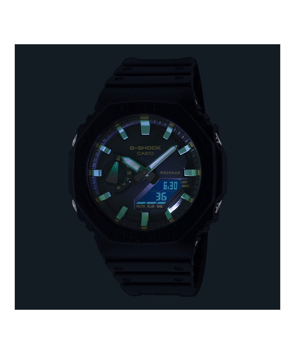 RELOJ ANÁLOGO DIGITAL PARA HOMBRE CASIO G-SHOCK GA-2100RC-1ADR - NEGRO
