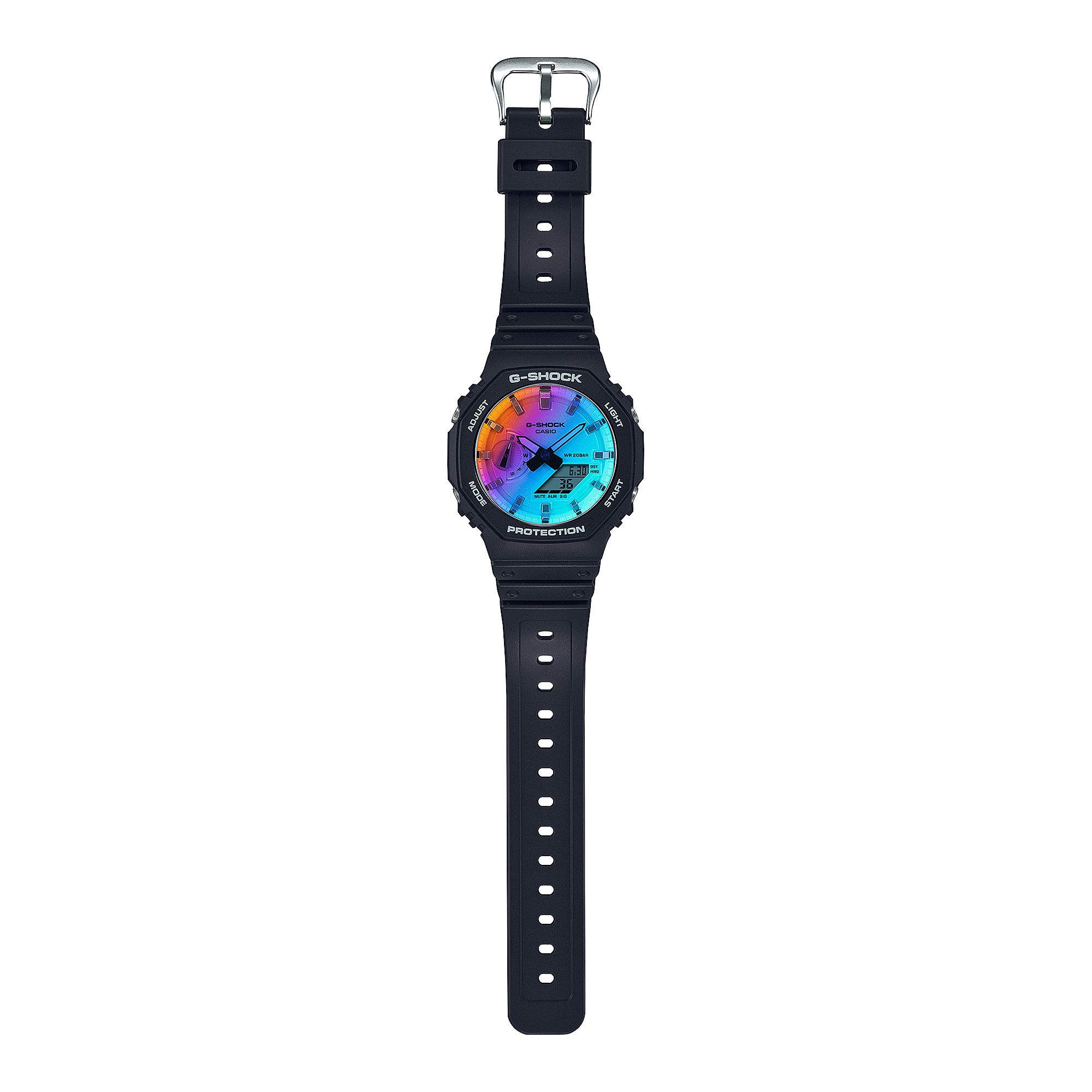 RELOJ ANÁLOGO DIGITAL PARA HOMBRE CASIO G-SHOCK GA-2100SR-1ADR - NEGRO