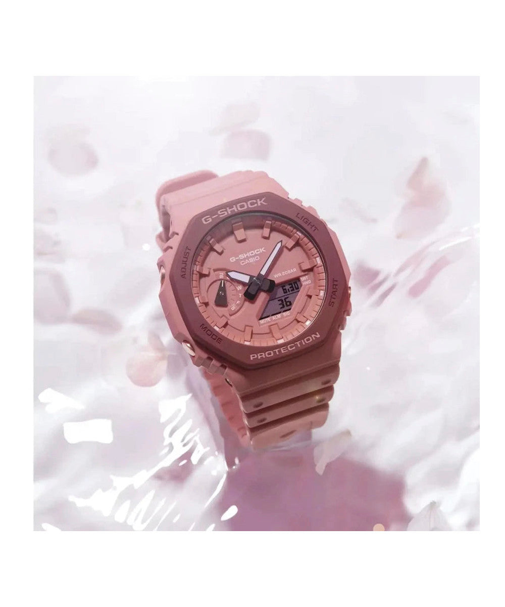 RELOJ ANÁLOGO DIGITAL PARA HOMBRE CASIO G-SHOCK GA-2110SL-4A4DR - ROJO