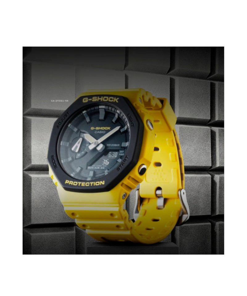 RELOJ ANÁLOGO DIGITAL PARA HOMBRE CASIO G-SHOCK GA-2110SU-9ADR - AMARILLO