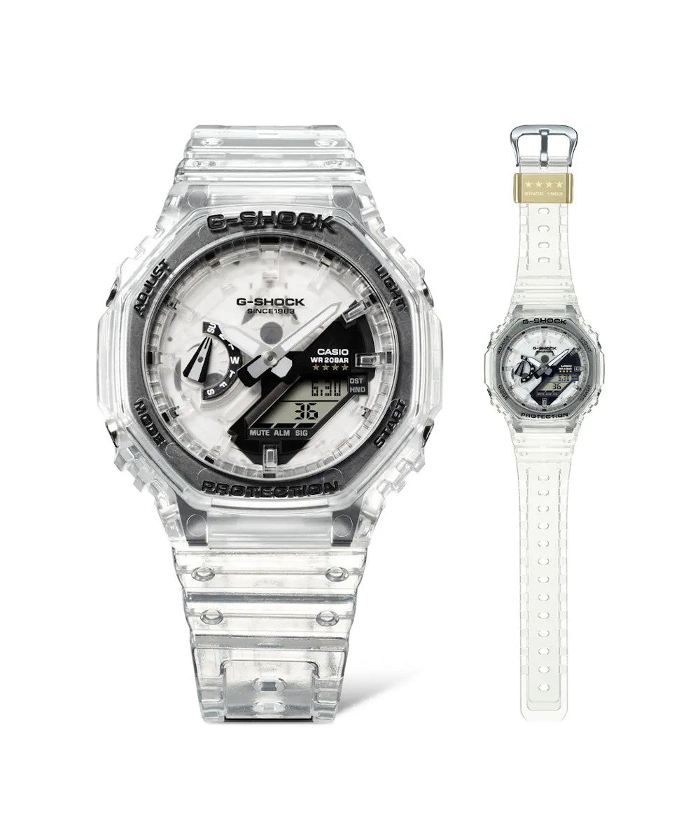 RELOJ ANÁLOGO DIGITAL PARA HOMBRE CASIO G-SHOCK GA-2140RX-7ADR - BLANCO