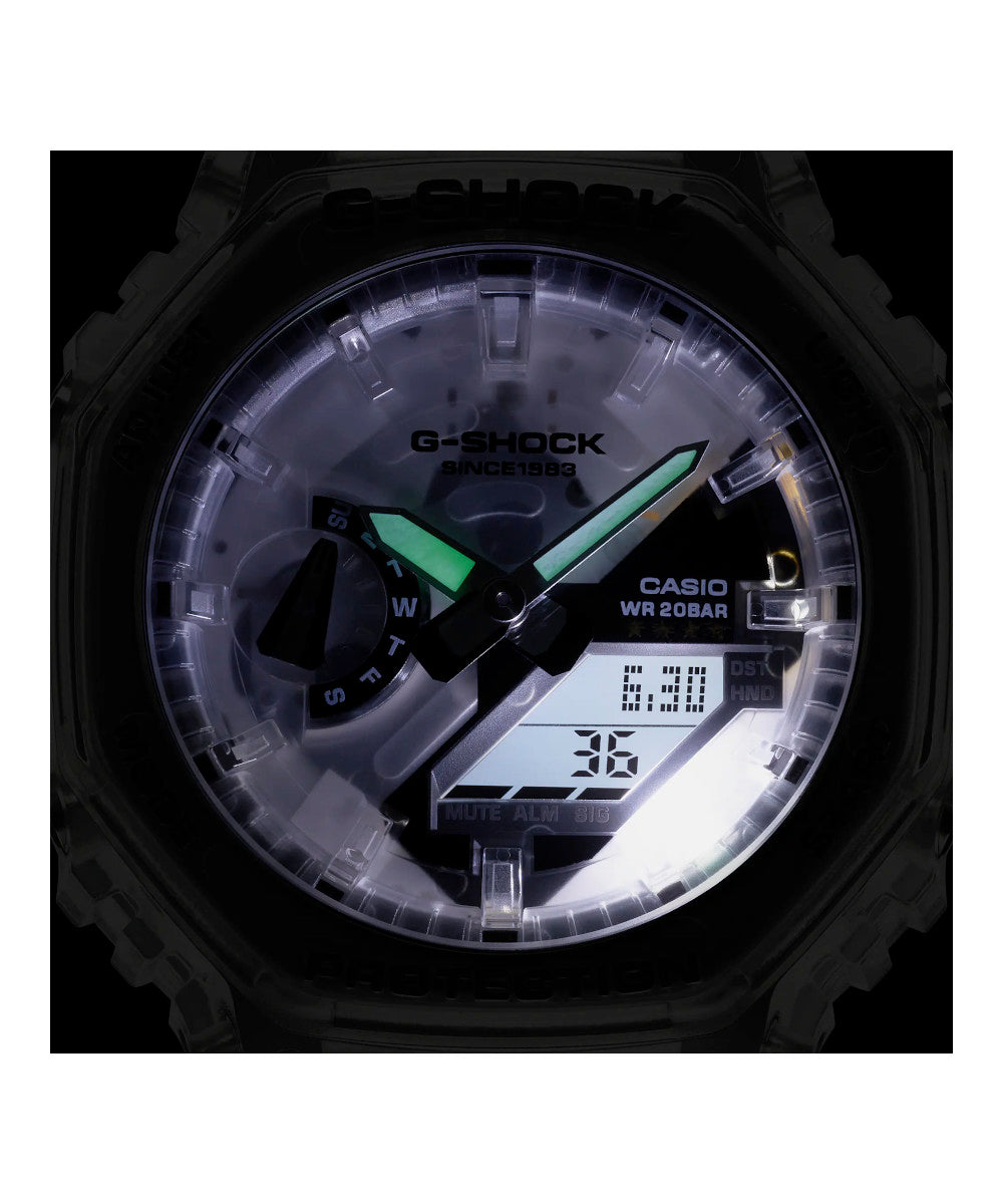 RELOJ ANÁLOGO DIGITAL PARA HOMBRE CASIO G-SHOCK GA-2140RX-7ADR - BLANCO