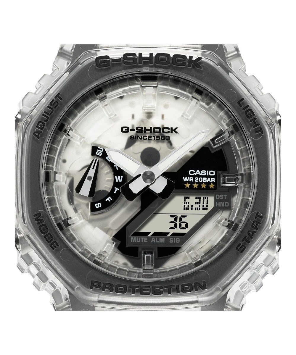 RELOJ ANÁLOGO DIGITAL PARA HOMBRE CASIO G-SHOCK GA-2140RX-7ADR - BLANCO