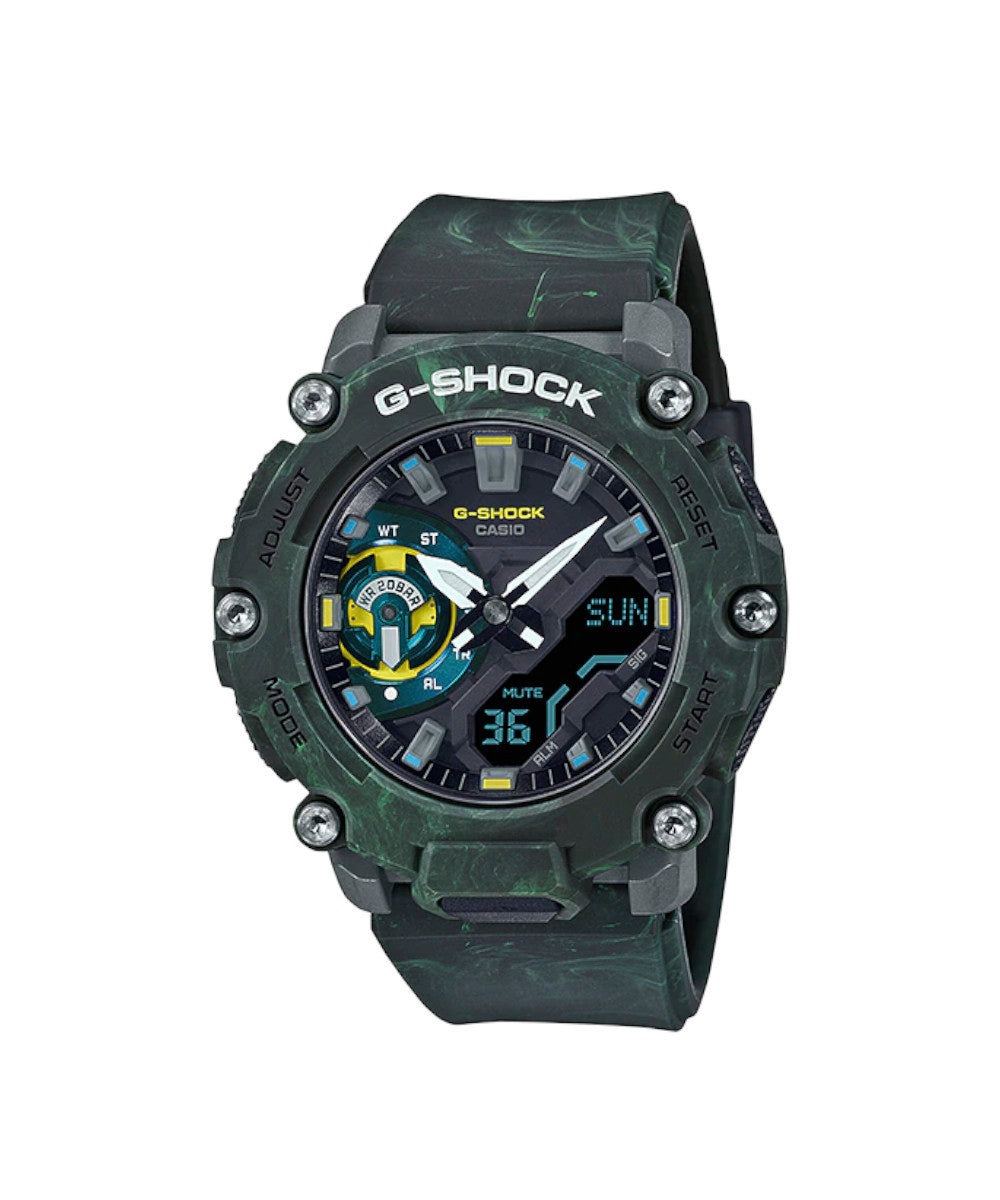 RELOJ ANÁLOGO DIGITAL PARA HOMBRE CASIO G-SHOCK GA-2200MFR-3ADR - VERDE
