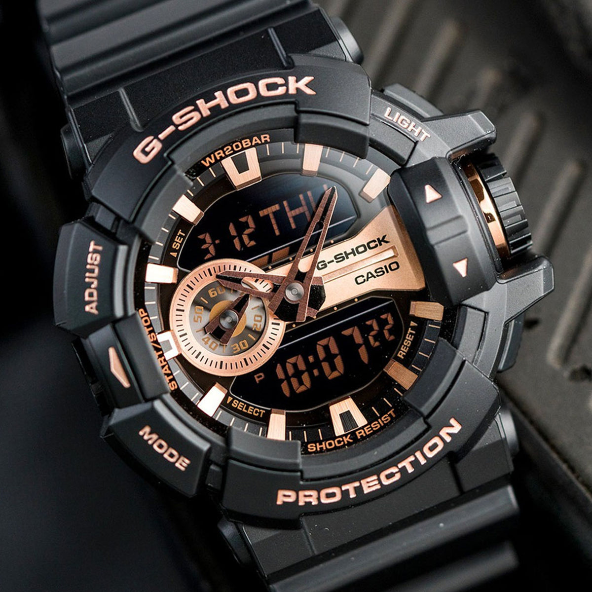 RELOJ ANÁLOGO DIGITAL PARA HOMBRE CASIO G-SHOCK GA-400GB-1A4DR - NEGRO