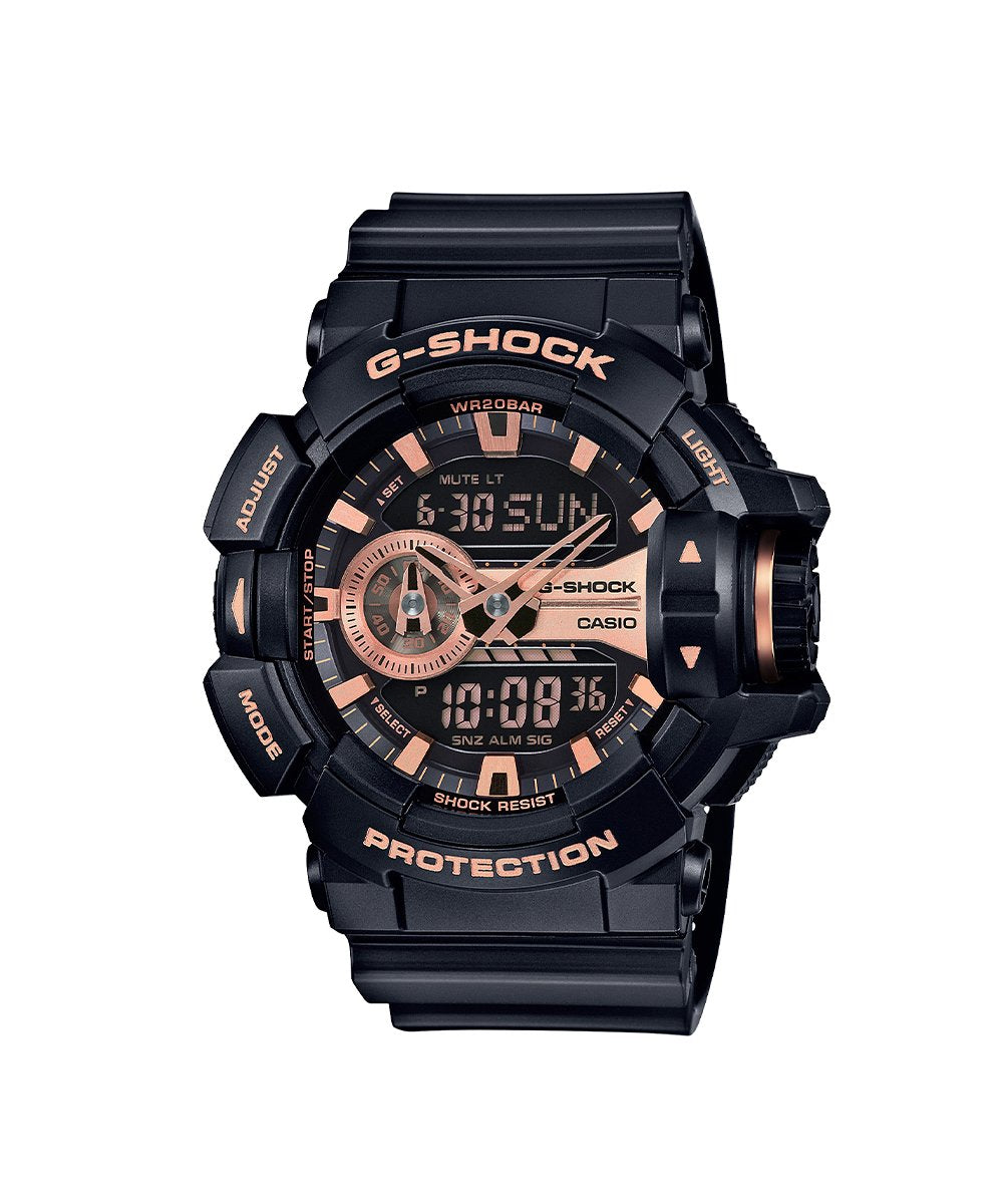 RELOJ ANÁLOGO DIGITAL PARA HOMBRE CASIO G-SHOCK GA-400GB-1A4DR - NEGRO