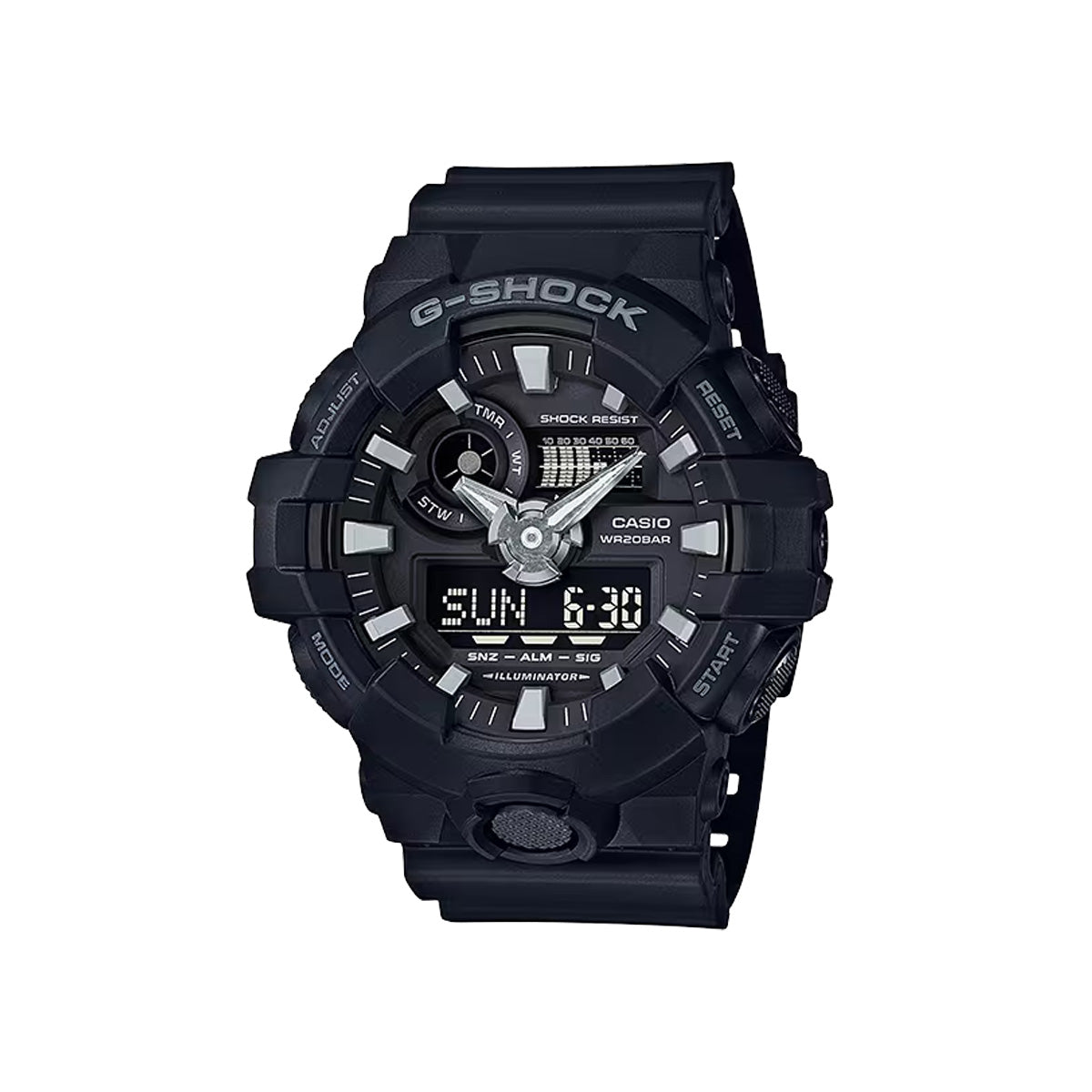 RELOJ ANÁLOGO DIGITAL PARA HOMBRE CASIO G-SHOCK GA-700-1BDR - NEGRO