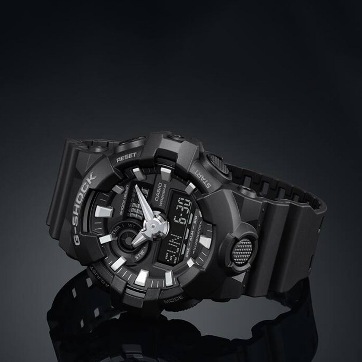 RELOJ ANÁLOGO DIGITAL PARA HOMBRE CASIO G-SHOCK GA-700-1BDR - NEGRO
