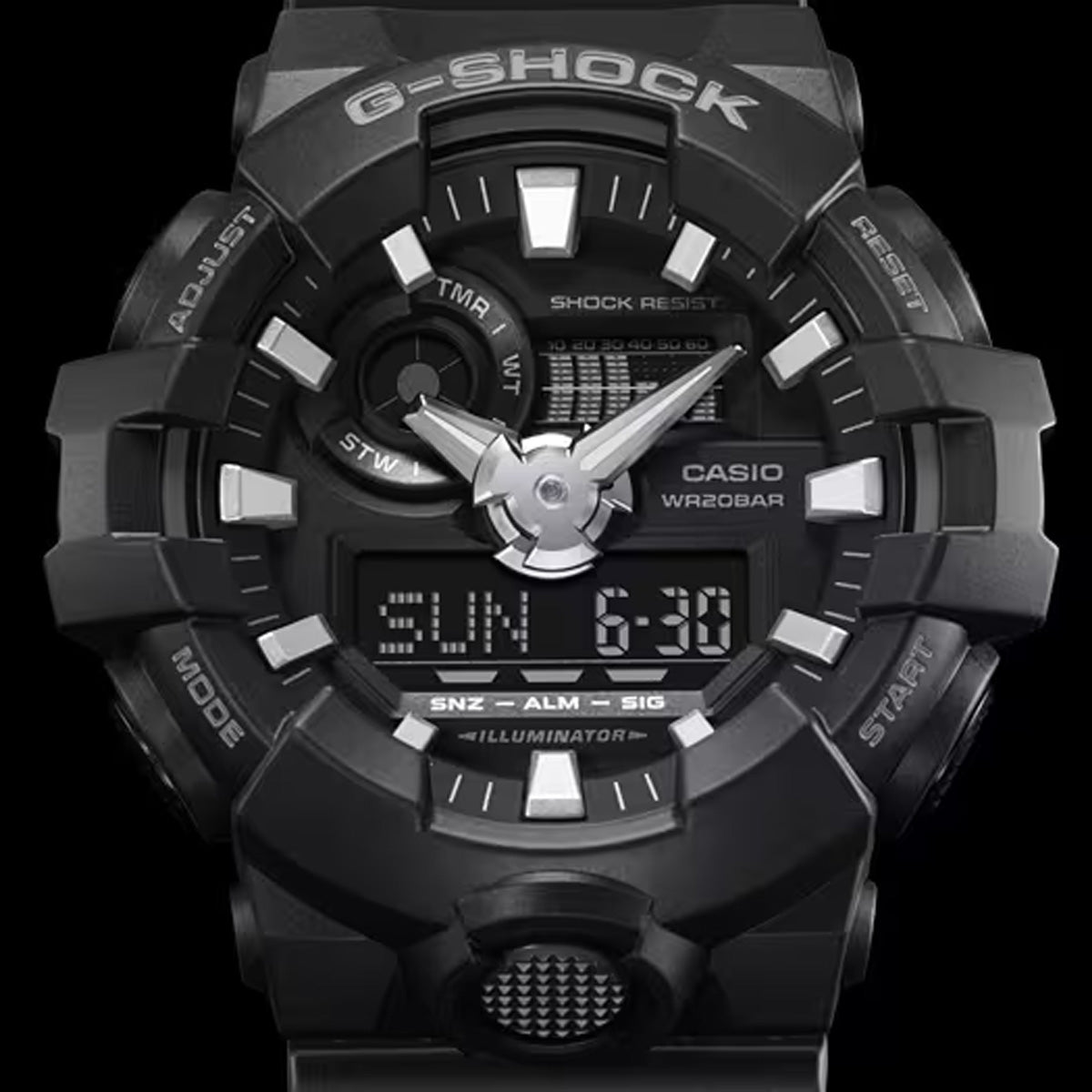 RELOJ ANÁLOGO DIGITAL PARA HOMBRE CASIO G-SHOCK GA-700-1BDR - NEGRO