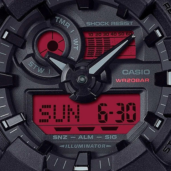 RELOJ CASIO G-SHOCK GA-700BBR-1ADR - NEGRO