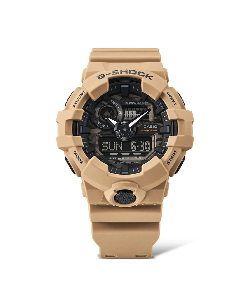 RELOJ ANÁLOGO DIGITAL PARA HOMBRE CASIO G-SHOCK GA-700CA-5ADR - MARRÓN
