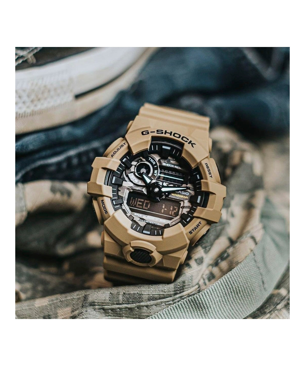 RELOJ ANÁLOGO DIGITAL PARA HOMBRE CASIO G-SHOCK GA-700CA-5ADR - MARRÓN