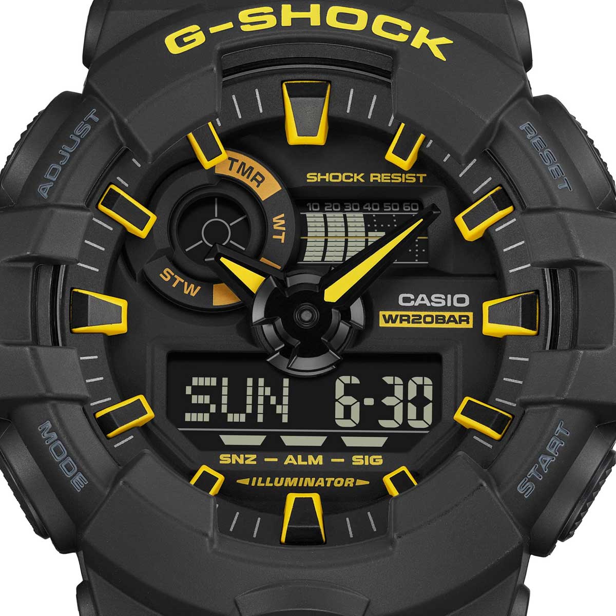 RELOJ ANÁLOGO DIGITAL PARA HOMBRE CASIO G-SHOCK GA-700CY-1ADR - NEGRO