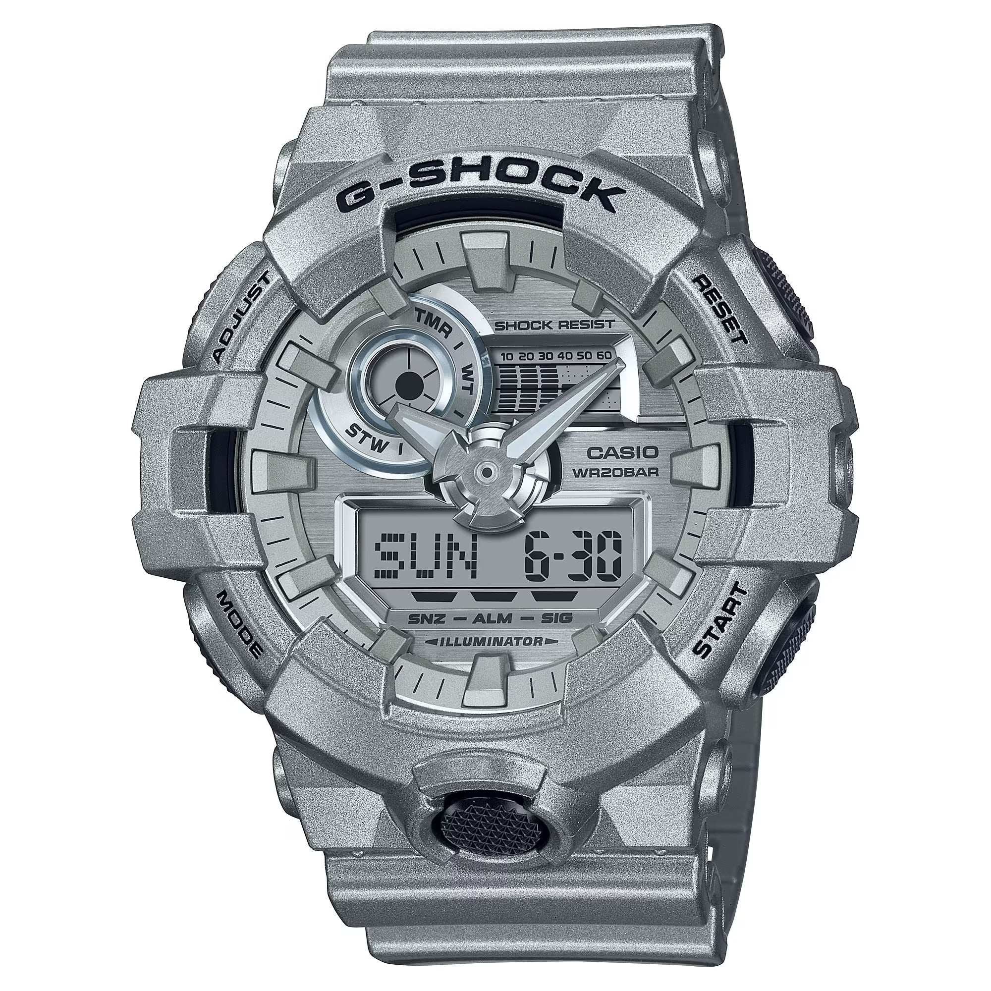 RELOJ ANÁLOGO DIGITAL PARA HOMBRE CASIO G-SHOCK GA-700FF-8ADR - GRIS