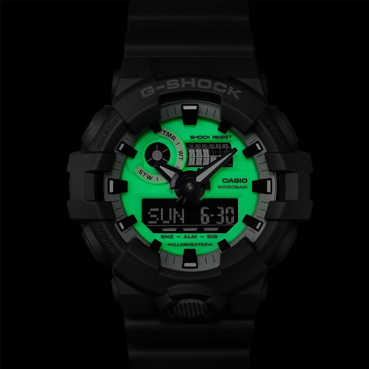 RELOJ ANÁLOGO DIGITAL PARA HOMBRE CASIO G-SHOCK GA-700HD-8ADR - GRIS