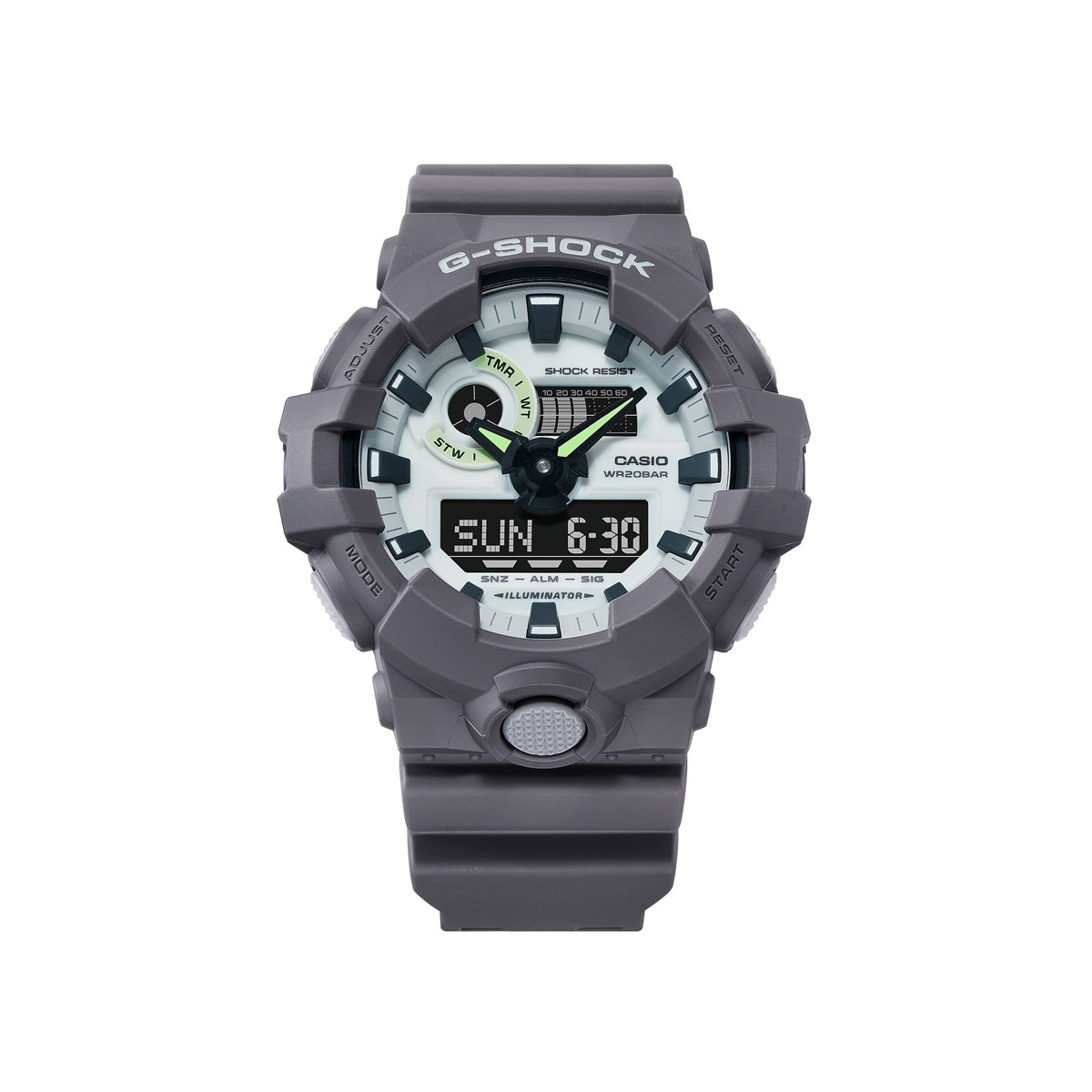 RELOJ ANÁLOGO DIGITAL PARA HOMBRE CASIO G-SHOCK GA-700HD-8ADR - GRIS