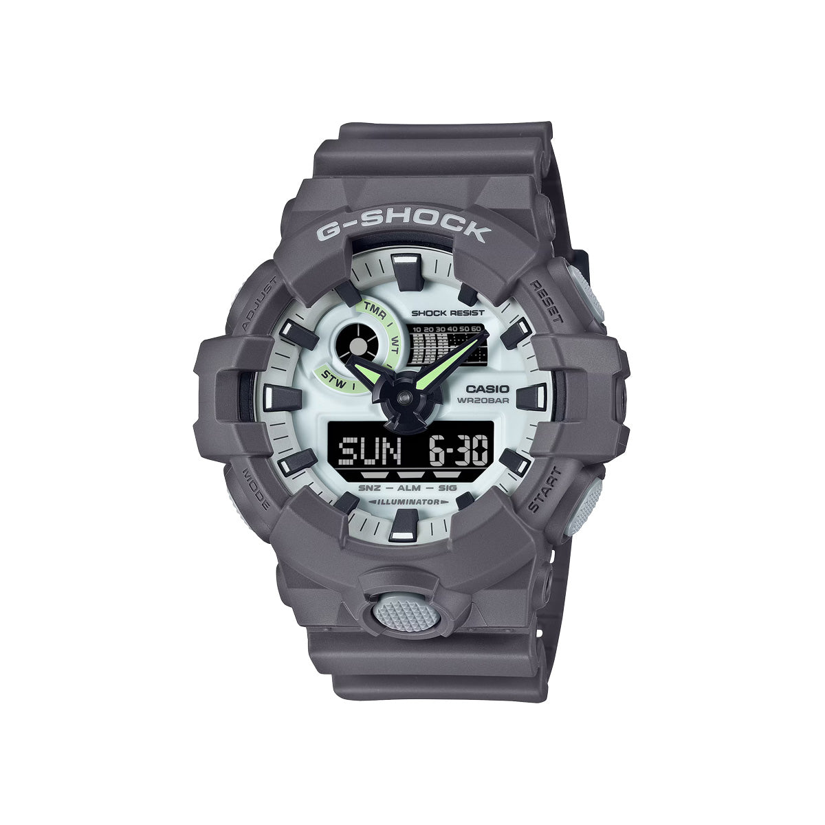 RELOJ ANÁLOGO DIGITAL PARA HOMBRE CASIO G-SHOCK GA-700HD-8ADR - GRIS