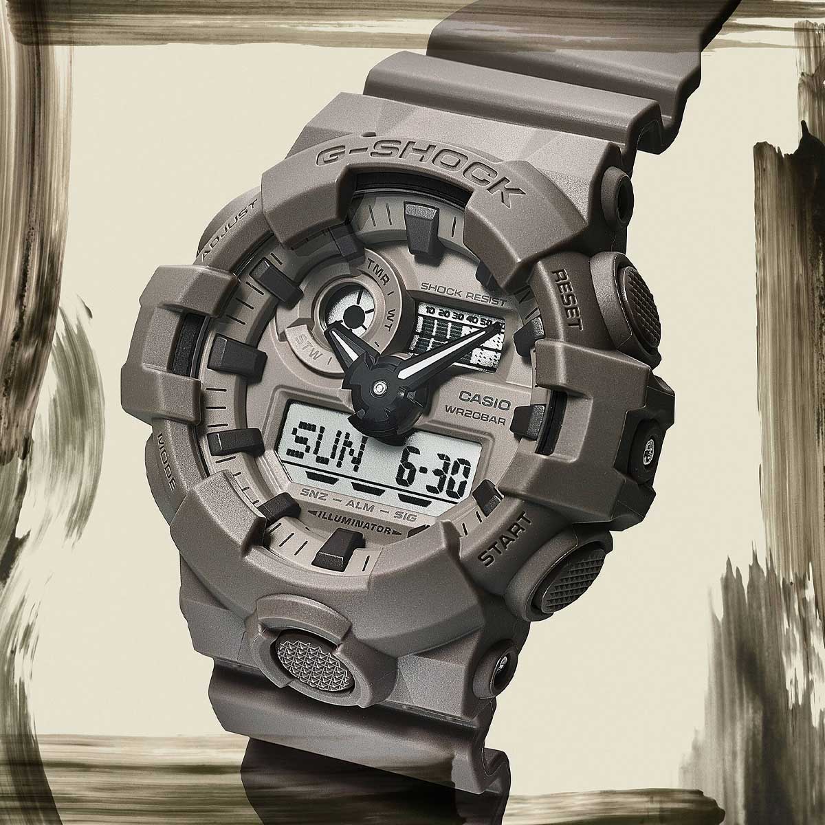 RELOJ ANÁLOGO DIGITAL PARA HOMBRE CASIO G-SHOCK GA-700NC-5ADR - MARRÓN