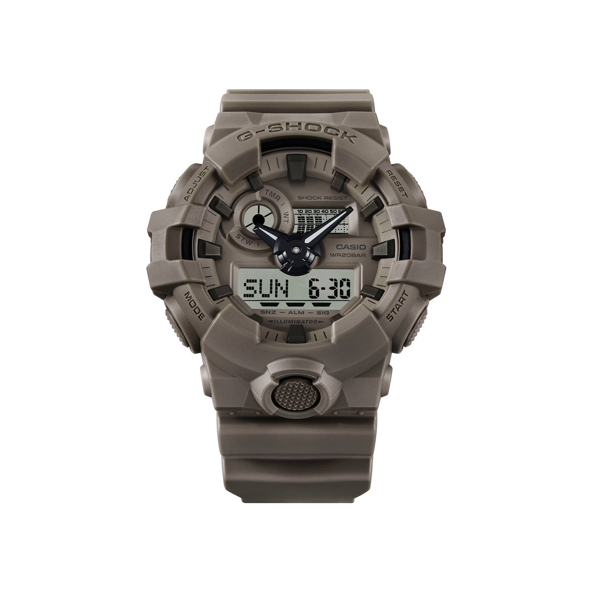 RELOJ ANÁLOGO DIGITAL PARA HOMBRE CASIO G-SHOCK GA-700NC-5ADR - MARRÓN