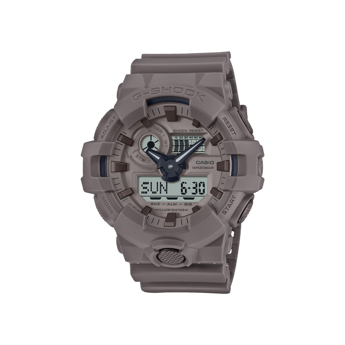 RELOJ ANÁLOGO DIGITAL PARA HOMBRE CASIO G-SHOCK GA-700NC-5ADR - MARRÓN